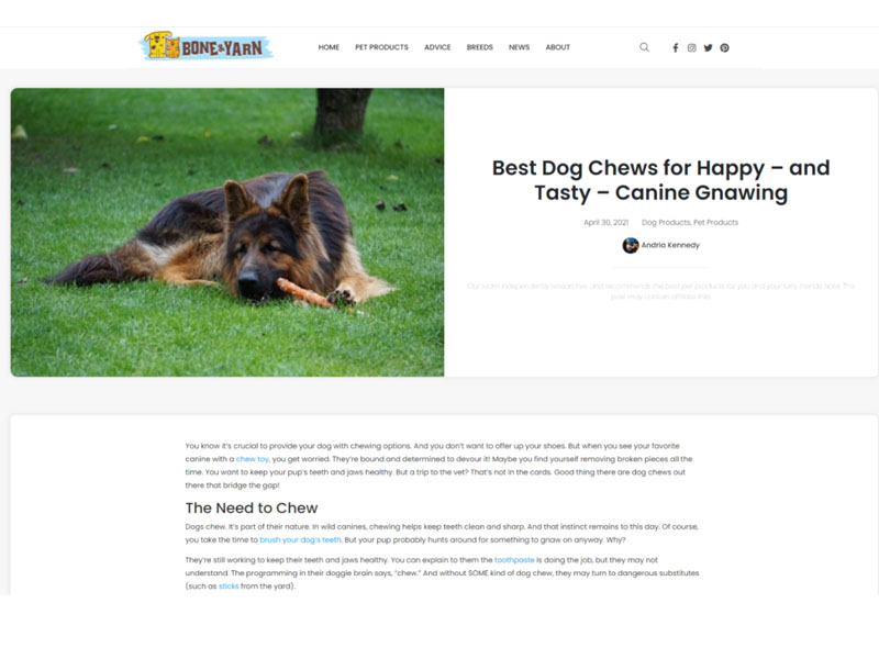 Bone & Yarn: Dog Chews Screen Shot