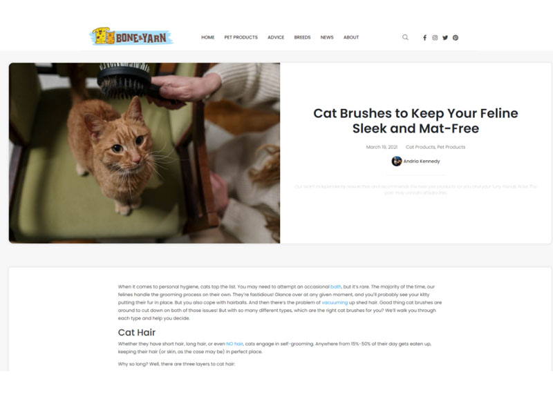 Bone & Yarn: Cat Brushes Screenshot